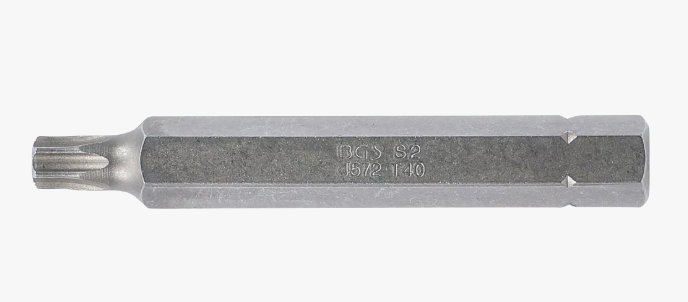 Bit | Lungime 75 mm | Antrenament 10 mm (3/8") | T-Star (pentru Torx) T40