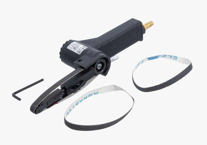 Polizor cu bandă pneumatică pentru benzi abrazive de 10 mm