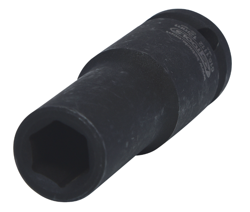 Шестигранная силовая торцовая головка 1/2", длинная, 12 мм