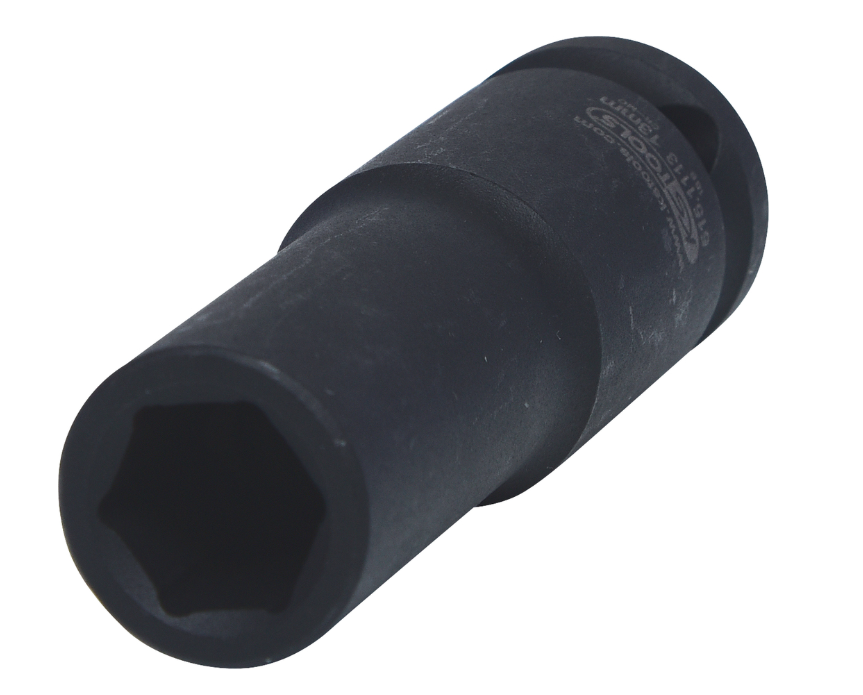 Шестигранная силовая торцовая головка 1/2", длинная, 13 мм