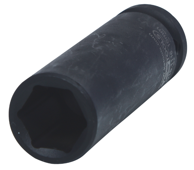 Шестигранная силовая торцовая головка 1/2", длинная, 16 м