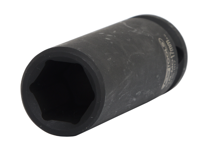 Шестигранная силовая торцовая головка 1/2", длинная, 17 мм